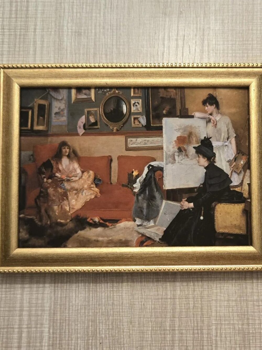 Alfred Stevens "In the Studio" Art Reproduction Print